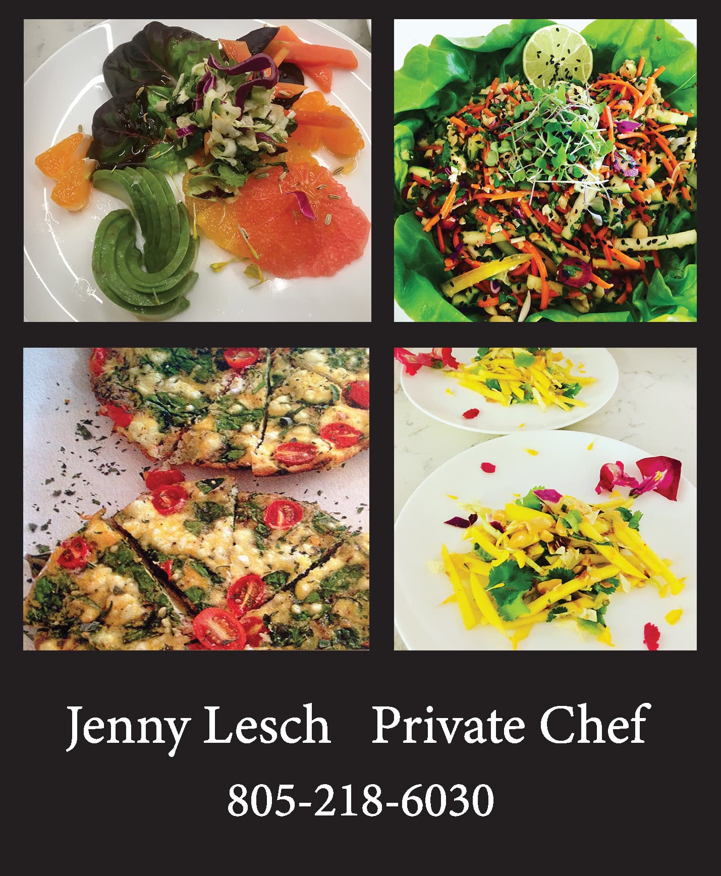 Grilled Chilean sea bass served with sweet and sour Thai mango salad